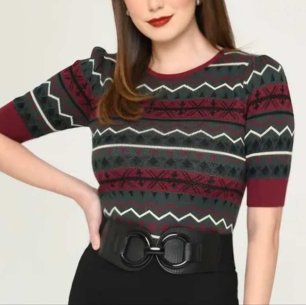 Fair Isle Chrissie Sweater by Collectif